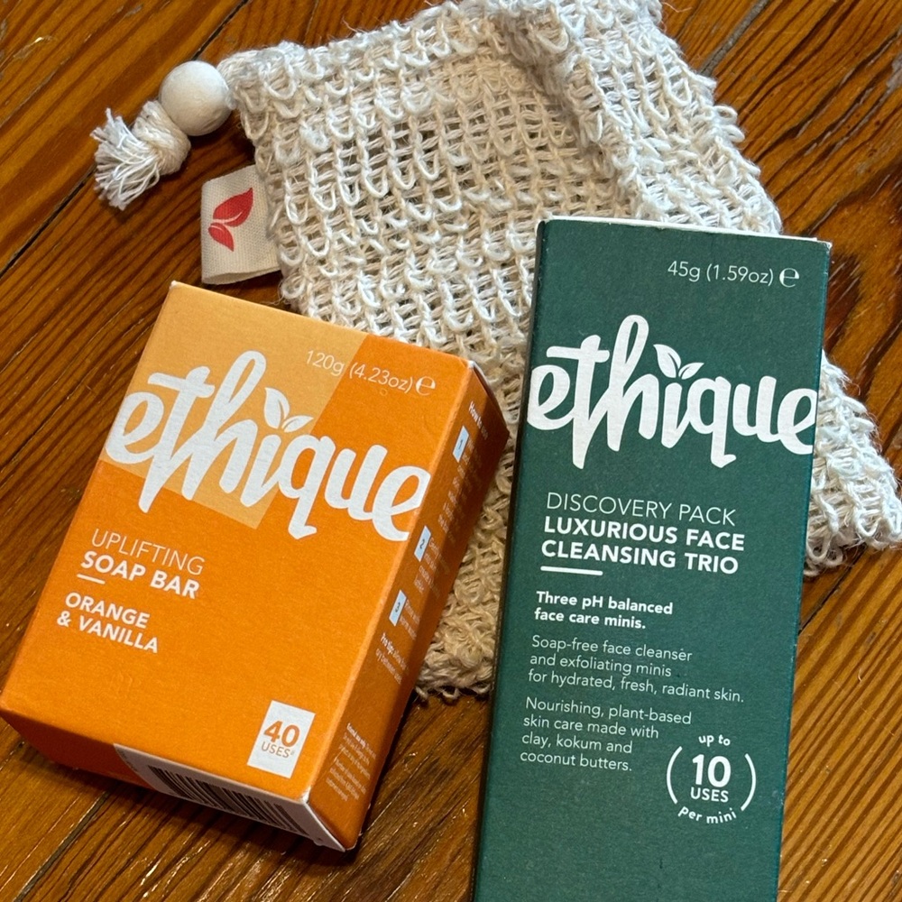 🆕 Sweet Orange & Vanilla Soap Bar & Face Cleansing Trio Discovery Pack